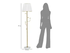 Lámpara de pie perchero cm Ø41x173 Blanco Clearance