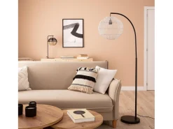 Ledkia Lámpara de Pie Ratán Kithnos Negro Multicolor Clearance
