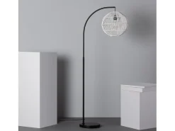 Ledkia Lámpara de Pie Ratán Kithnos Negro Multicolor Clearance
