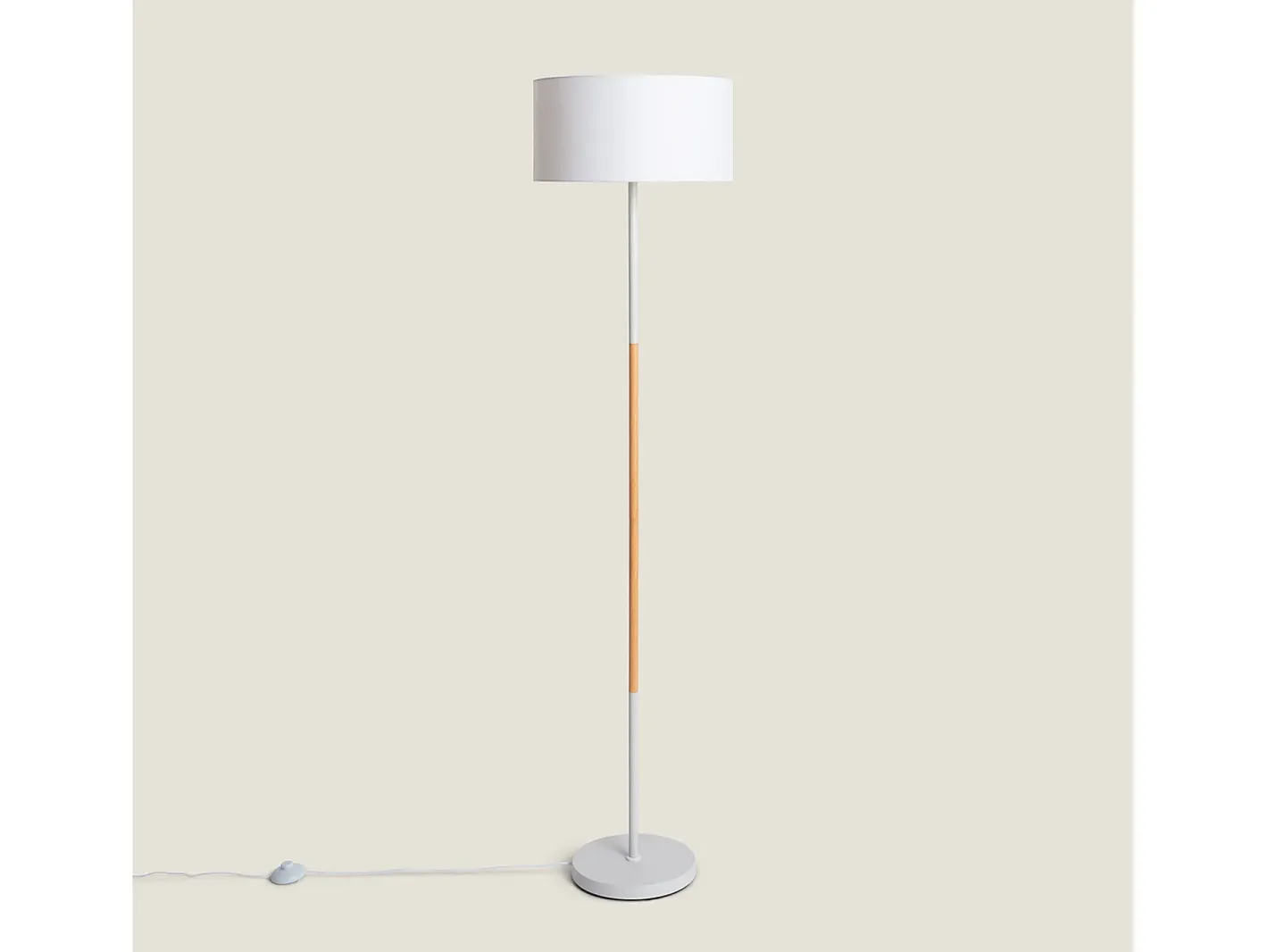Ledkia Lámpara de Pie Silinda Blanco Multicolor Clearance