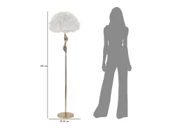Lámpara De Pie-Lámpara de pie Slim Blanca Cm Ø50X165 Blanco