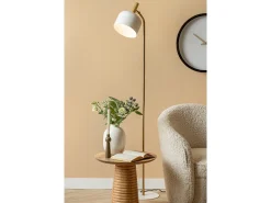 LEITMOTIV Lámpara de pie Smart - Blanco New