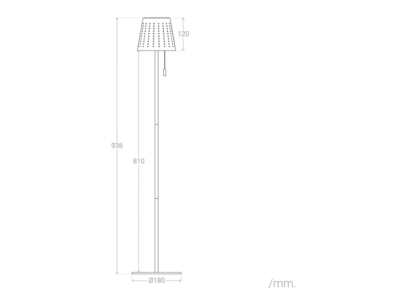 Ledkia Lámpara de Pie Solar Exterior LED 3W Banate Celadón Verde Clearance