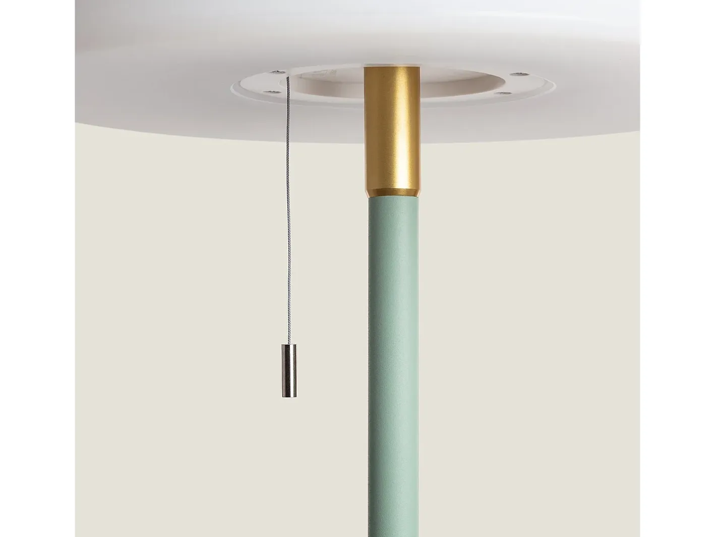 Ledkia Lámpara de Pie Solar Exterior LED 2.6W Aldana Celadón Verde New