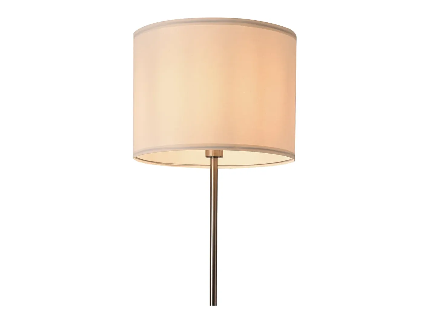 Helloshop26 Lámpara De Pie-Lámpara de pie Tamworth E27 161 cm de alto plata y blanco 03_0007323 Gris