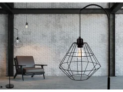 Lámpara De Pie-Lámpara De Pie Toolight App538-1F Black Negro