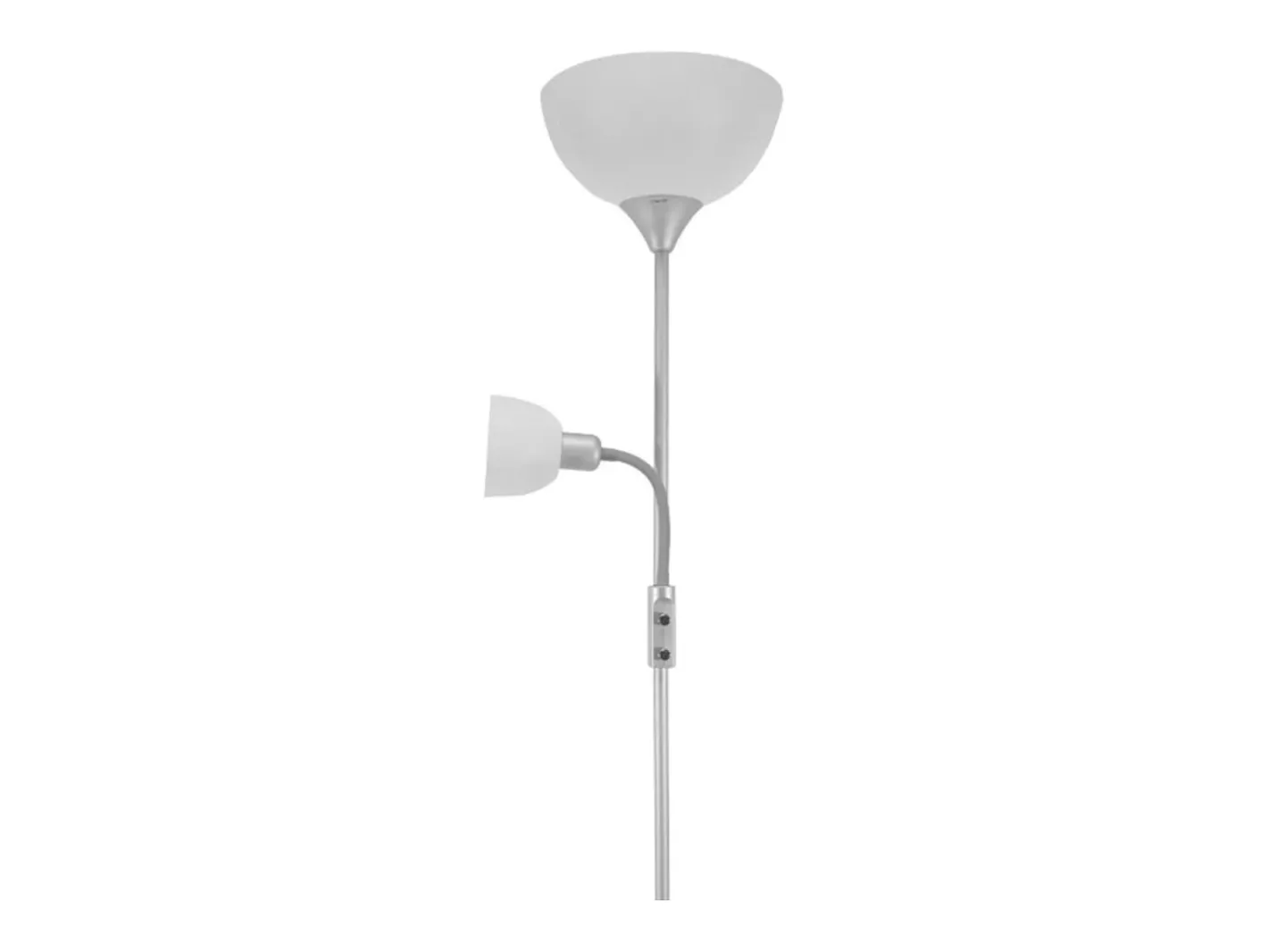 Lámpara De Pie-Lámpara de pie Torino Bel Air 80W + brazo orientable plata Ø25x179 cm Plateado