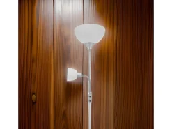 Lámpara De Pie-Lámpara de pie Torino Bel Air 80W + brazo orientable plata Ø25x179 cm Plateado