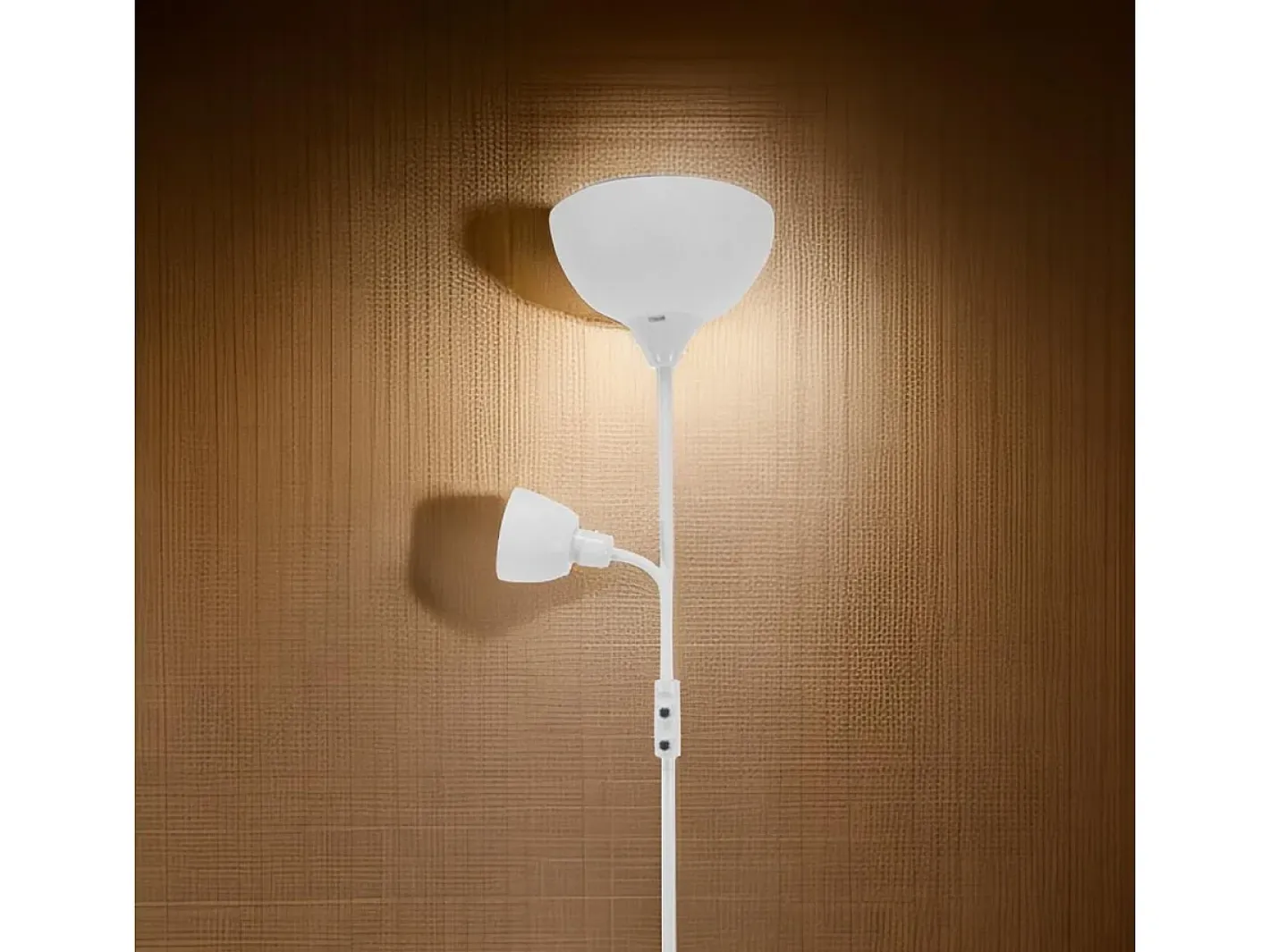 Sale Lámpara de pie Torino Bel Air 80W + brazo orientable Ø25x179 cm Blanco