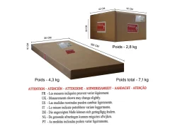 TOSEL Lámpara De Pie-Lámpara de Pie ,madera,natural,A 168x D45xP45cm Blanco