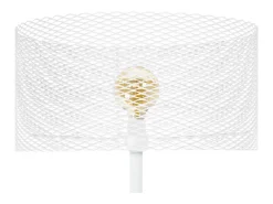 TOSEL Lámpara de Pie ,madera, , A160xD45xP 45cm Blanco New