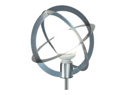 TOSEL Lámpara De Pie-Lámpara de Pie ,metal,Aluminio ,A165xD28xP28cm Plateado