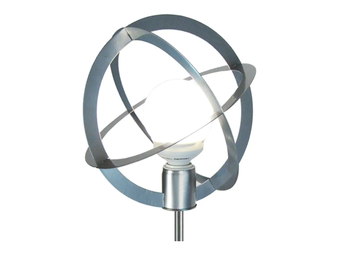 TOSEL Lámpara De Pie-Lámpara de Pie ,metal,Aluminio ,A165xD28xP28cm Plateado