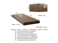 TOSEL Lámpara de Pie ,metal,madera,haya,,A30xD35xP40cm Rojo Sale