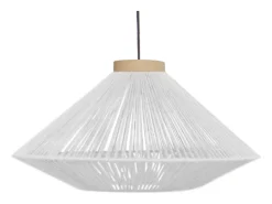 Hot TOSEL Lámpara de Pie ,metal,madera,,A 195x D43xP110cm Blanco