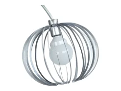 TOSEL Lámpara De Pie-Lámpara de Pie ,metal,Aluminio ,A190x D100xP30cm Plateado