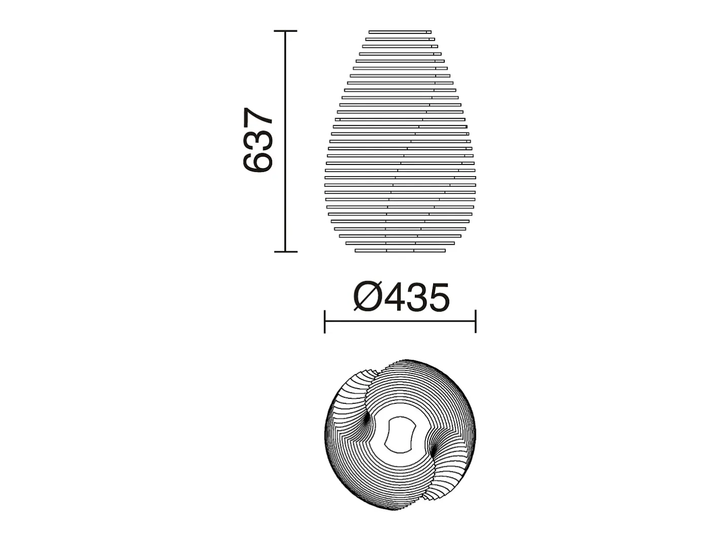Lámpara De Mesa-Lámpara de pie y mesa TWIST estilo moderno y escandinavo - Alt. 63,7 cm x D. 43,6 cm - GX53 LED T2 - 10W - 1200lm y 3000K - cable 2 metros - on&off - ip20 Marru00f3n