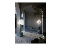 Outlet Lámpara de pie Zafferano - Árbol de Luz para interior y exterior, color - Lámpara de pie LED E27 - Base ajustable Negro