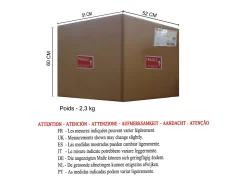 TOSEL Lámpara de Salón ,metal,,A44xD45xP45cm Blanco New
