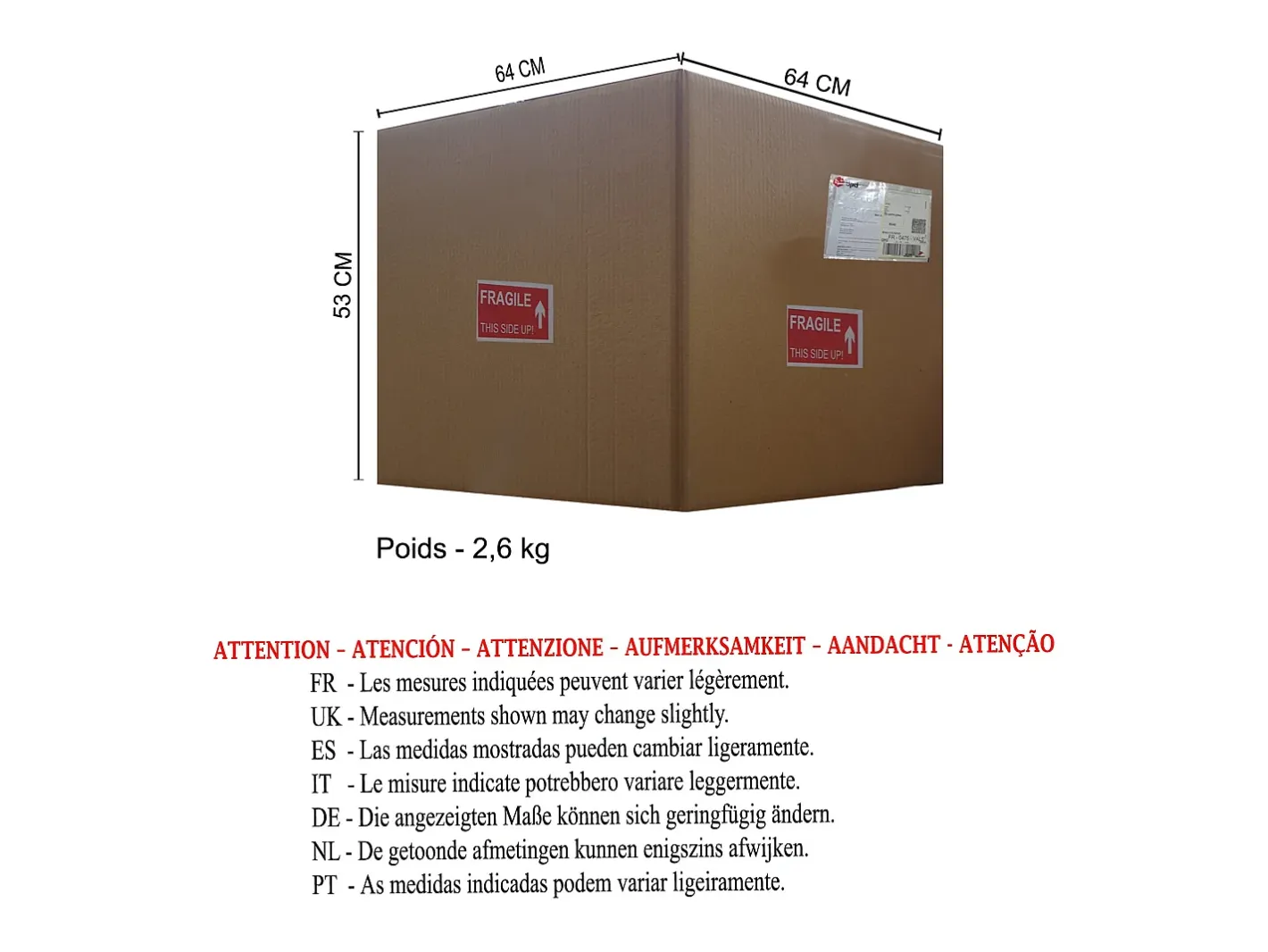 TOSEL Lámpara de Salón ,vidrio,,A60xD 40xP40cm Transparente Discount