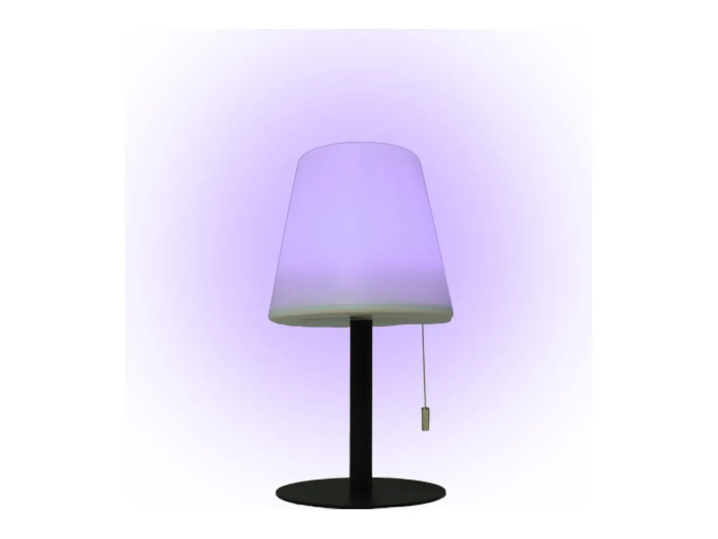 Lámpara de sobremesa Biana Lumit LED RGB con USB Ø16x30 cm Blanco Online