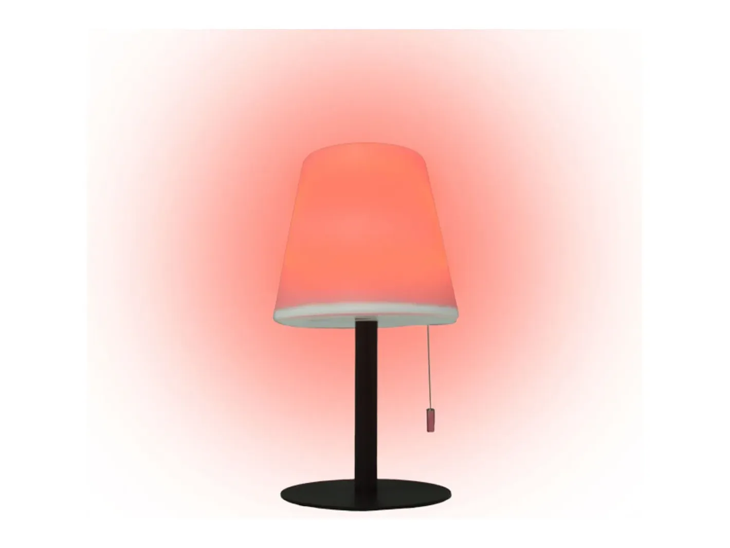 Lámpara de sobremesa Biana Lumit LED RGB con USB Ø16x30 cm Blanco Online
