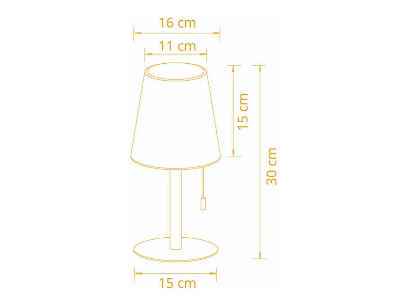 Lámpara de sobremesa Biana Lumit LED RGB con USB Ø16x30 cm Blanco Online