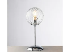 Lámpara de sobremesa Demetra en hierro cromado pulido 1 luz H.32 Ø13 BL279-LT-CR Plateado