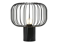 Hot OZAIA Lámpara de sobremesa metálica, D. 26 x H. 26 cm, , ANDROMAQUE Negro