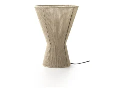 Lámpara De Mesa-Lámpara de sobremesa yute Marru00f3n