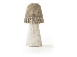 Lámpara De Mesa-Lámpara de sobremesa yute Marru00f3n