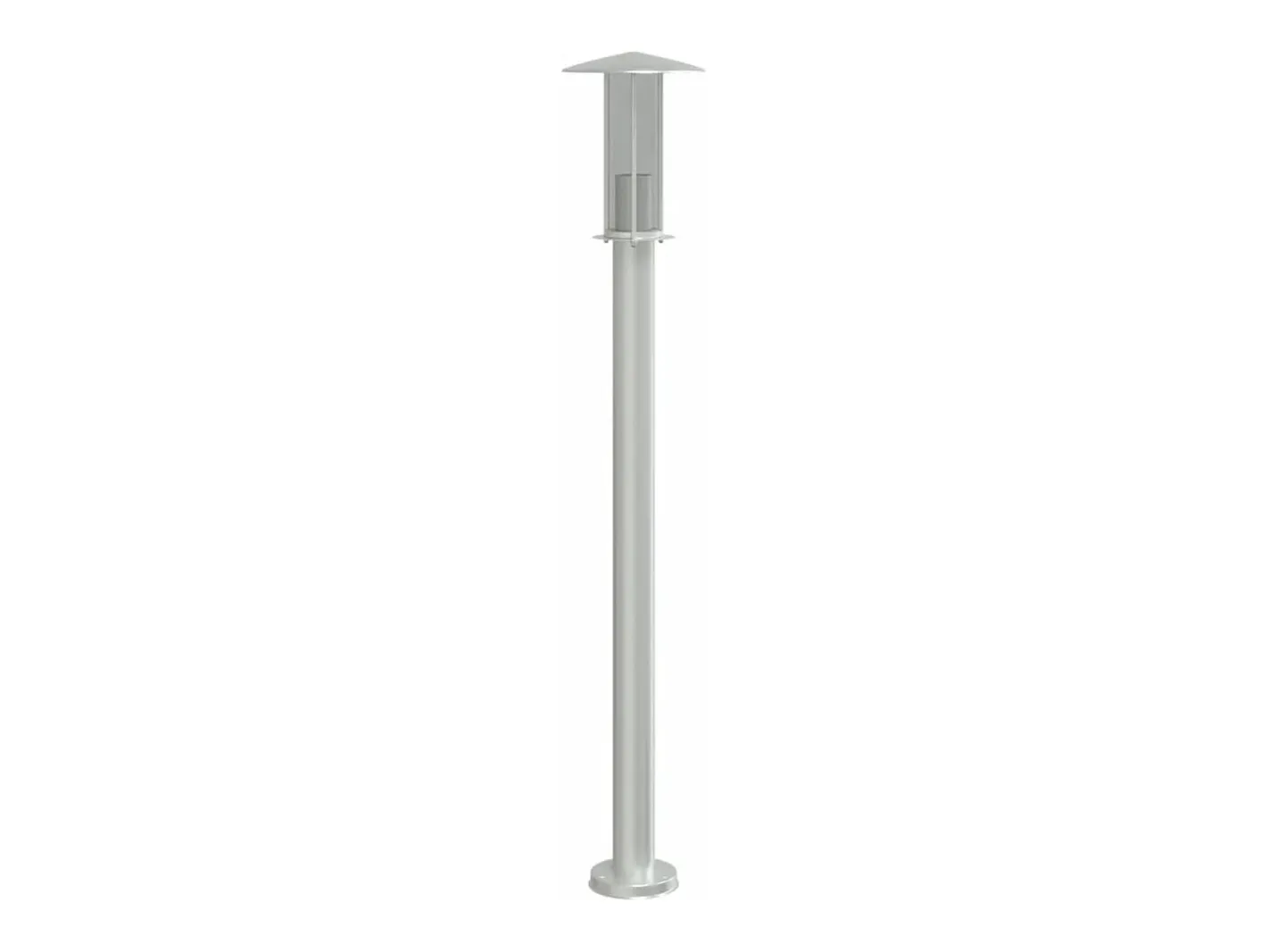 Lámpara de suelo de exterior acero inoxidable 100 cm ES427016 Plateado