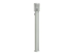 Lámpara de suelo de exterior con enchufe acero inoxidable 110cm ES214968 Plateado Hot