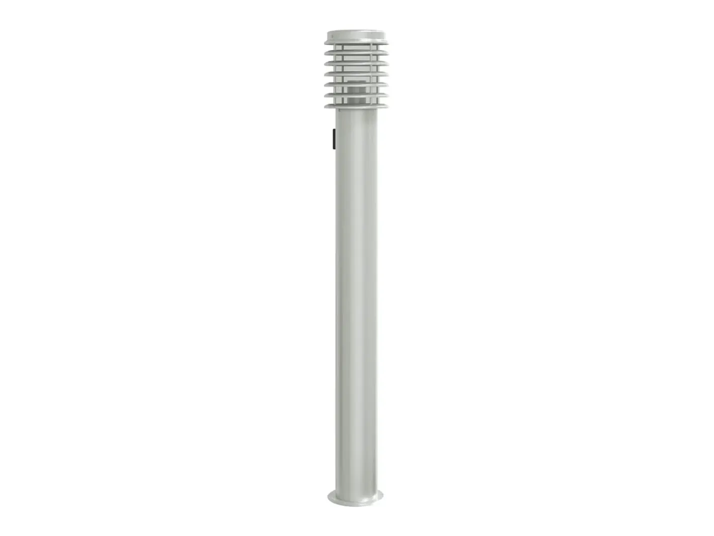 Lámpara de suelo de exterior con enchufe acero inoxidable 110cm ES214968 Plateado Hot