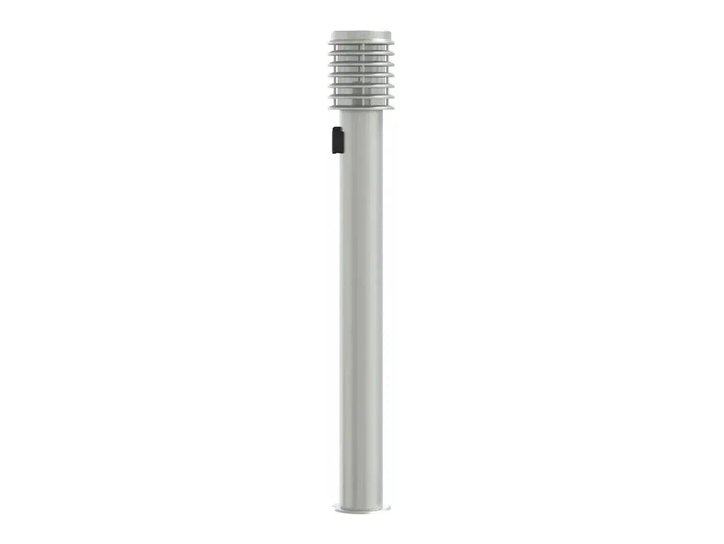 Lámpara de suelo de exterior con enchufe acero inoxidable 110cm ES214968 Plateado Hot