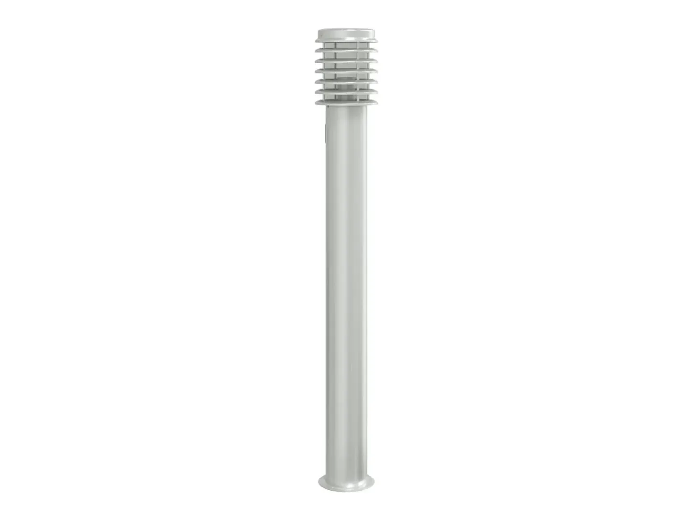 Lámpara de suelo de exterior con enchufe acero inoxidable 110cm ES214968 Plateado Hot