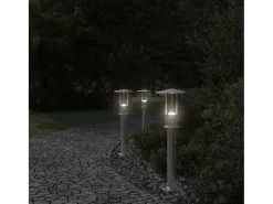 Iluminación Exterior-Lámpara de suelo de exterior acero inoxidable 60 cm ES481895 Plateado