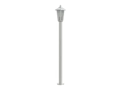 Clearance Lámpara de suelo de exterior acero inoxidable 120 cm ES393345 Plateado