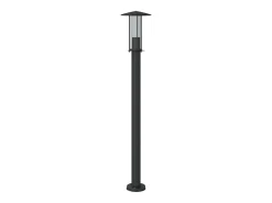 Lámpara de suelo de exterior acero inoxidable 100 cm ES148292 Negro Discount