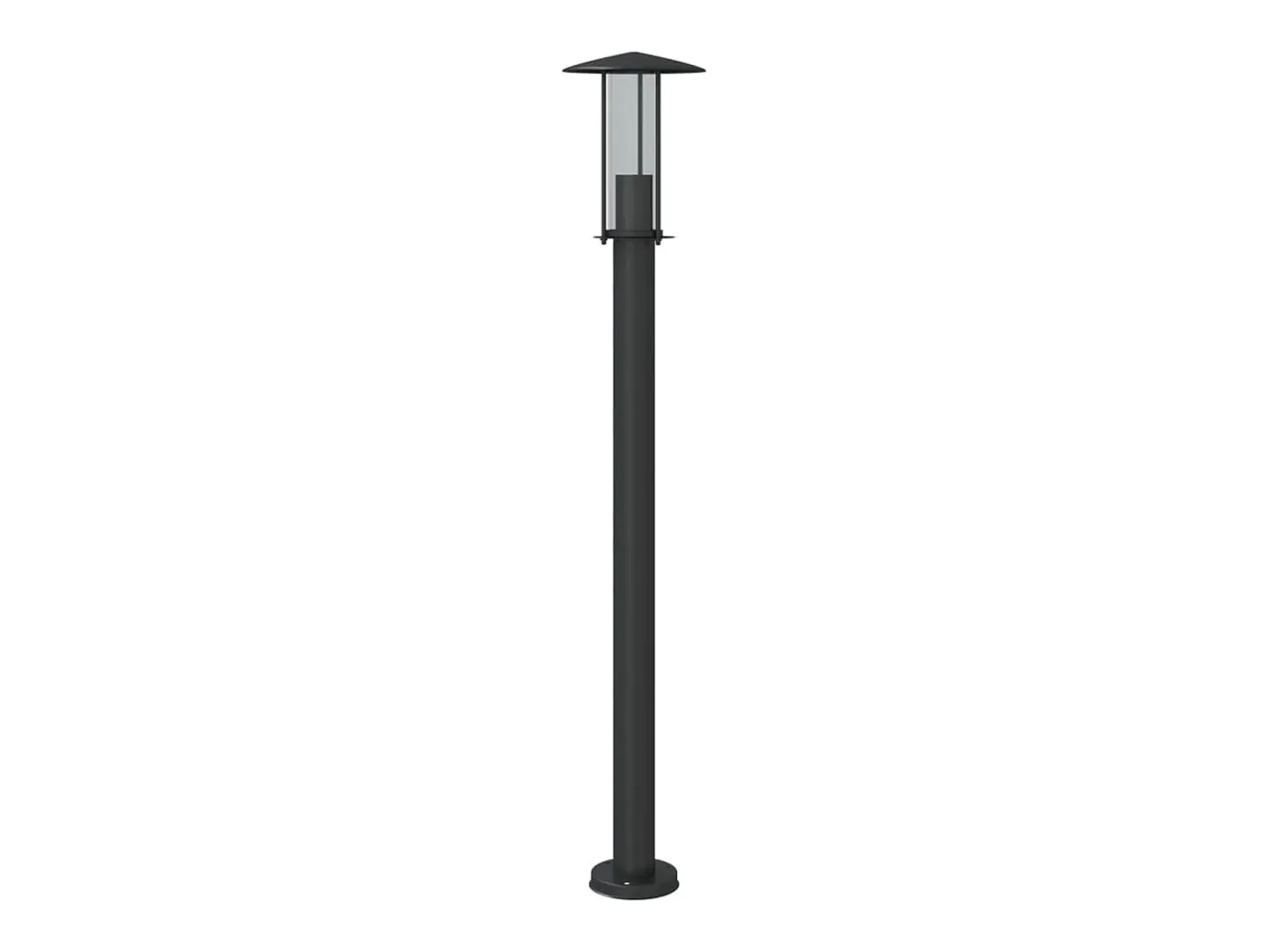 Lámpara de suelo de exterior acero inoxidable 100 cm ES148292 Negro Discount