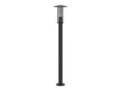Lámpara de suelo de exterior acero inoxidable 100 cm ES148292 Negro Discount