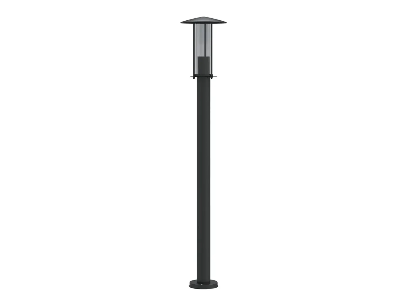 Lámpara de suelo de exterior acero inoxidable 100 cm ES148292 Negro Discount