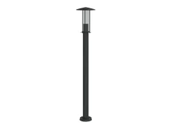 Lámpara de suelo de exterior acero inoxidable 100 cm ES148292 Negro Discount