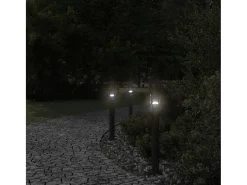 Iluminación Exterior-Lámpara de suelo de exterior acero inoxidable 60 cm ES696026 Negro