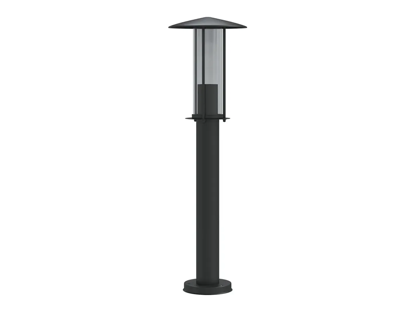 Iluminación Exterior-Lámpara de suelo de exterior acero inoxidable 60 cm ES696026 Negro