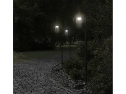 Iluminación Exterior-Lámpara de suelo de exterior acero inoxidable 100 cm ES422583 Negro