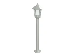 Lámpara de suelo de exterior acero inoxidable 80 cm ES702664 Plateado Outlet