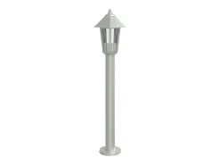 Lámpara de suelo de exterior acero inoxidable 80 cm ES702664 Plateado Outlet