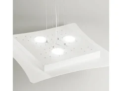 Lámpara de suspensión Isotta 10 luces GX53 - Plafón de diseño moderno 62x69cm, luz de doble emisión, máx 10x8W, IP20, bombillas excluidas Blanco Clearance