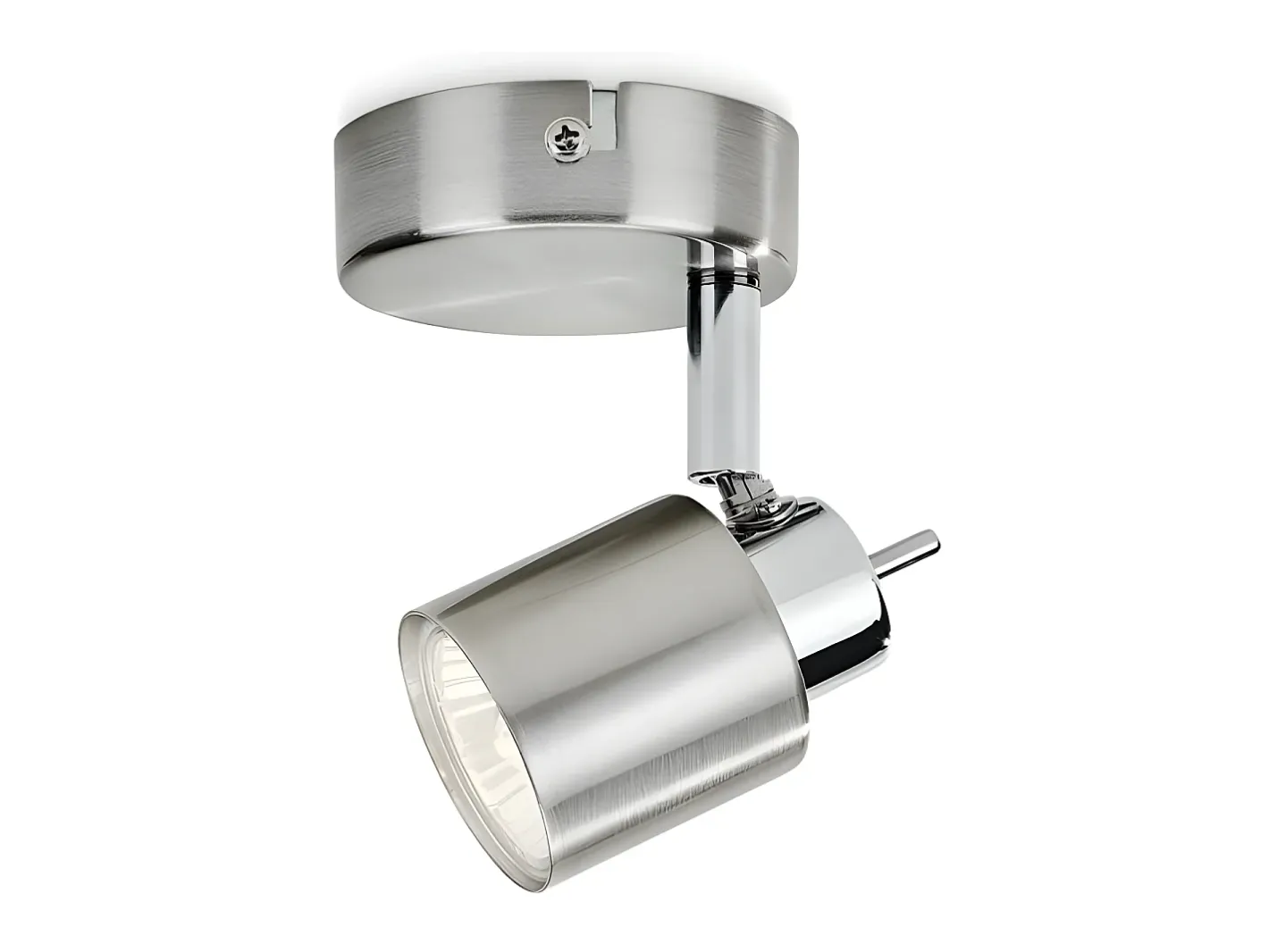 Ledkia Plafón-Lámpara de Techo 1 Foco Meranti Cromado Dorado